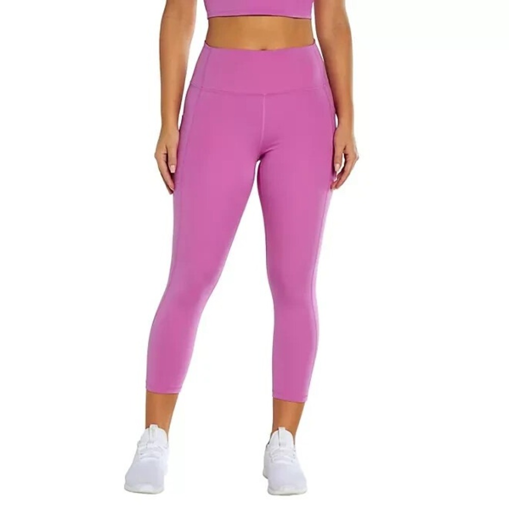 GapFit Women Cropped Legging Rosebud Pink High Waist Pockets XS